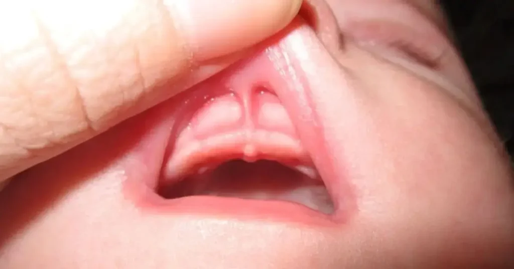 lip tie in child